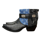 11 Embroidered Black & Designer Denim Canty Boots®