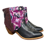 9.5 Two Toned & Floral Leather Canty Boots®