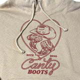 Dusty Pink Canty Heart Hoodie