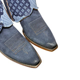7 Navy Blue Rough Out & Designer Denim Canty Boots®