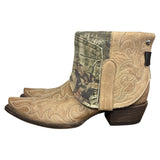10 Embroidered Tan & Camo Denim Pockets Canty Boots®