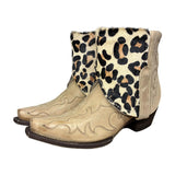 6 Embroidered Tan & Leopard Canty Boots®