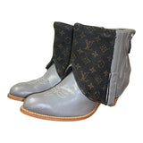 9 Gray & Designer Denim Stacked Heel Canty Boots®