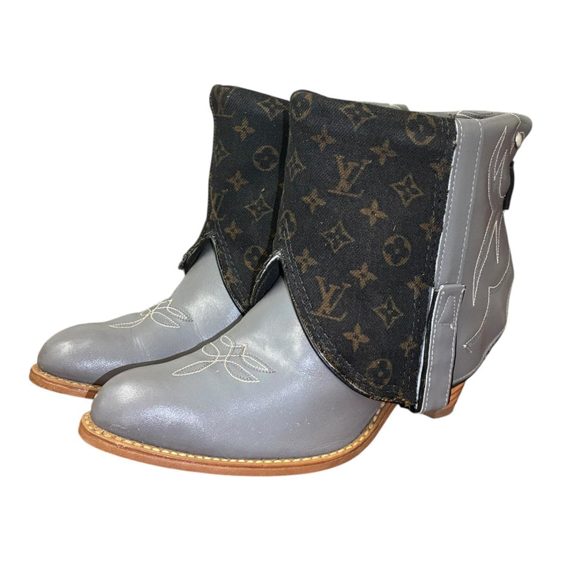 9 Gray & Designer Denim Stacked Heel Canty Boots®