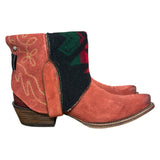 8.5 Red Rough Out & Wool Canty Boots®