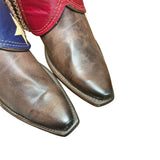 7.5 Dark Brown & American Flag Canty Boots®