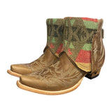 8 Embroidered Brown & Wool Canty Boots®