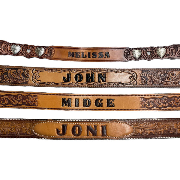 Vintage Name Belts
