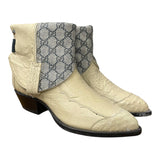 9.5 Cream Exotic & Designer Canty Boots®