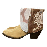 5.5 Two Toned Embroidered & Wool Canty Boots®