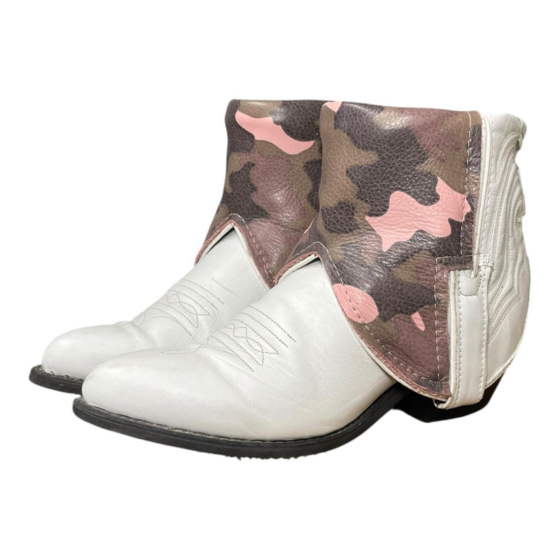 6 White & Pink Camo Canty Boots®