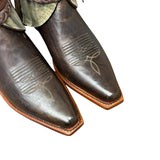 9 Embroidered Brown & Camo Denim Canty Boots®