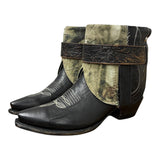 8.5 Embroidered Black & Camo Denim Canty Boots®