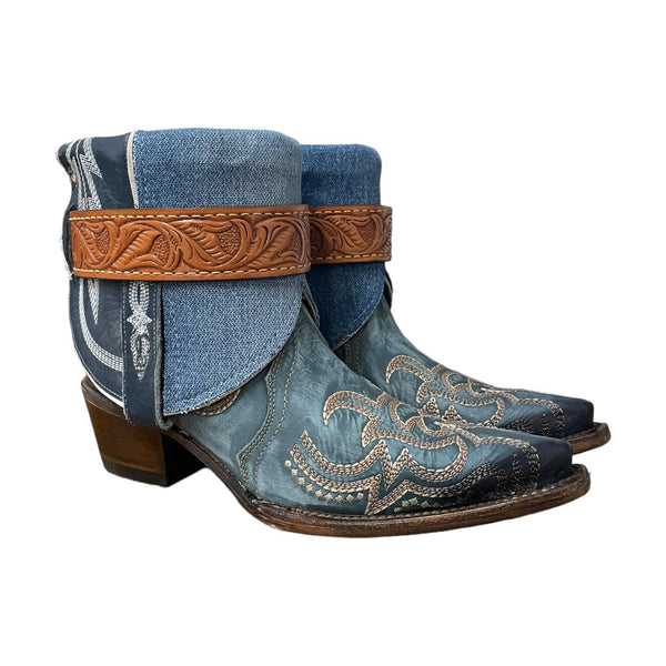 8 Two Toned Blue & Denim Canty Boots®