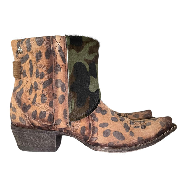 9 Leopard & Camo Hair-on Hide Canty Boots®