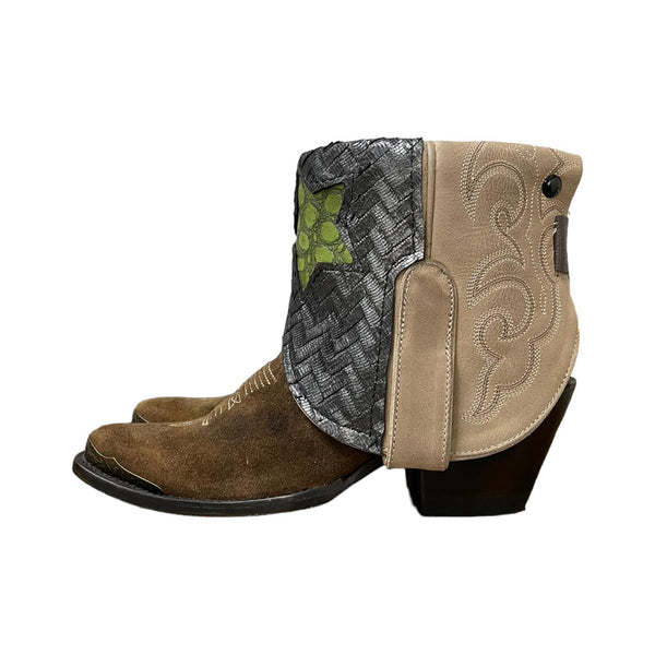 6 Two Toned & Silver Canty Boots®