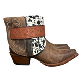8 Brown & Spotted Hair-on Hide Canty Boots®