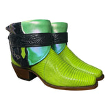 8.5 Exotic Green & Metallic Leather Canty Boots®