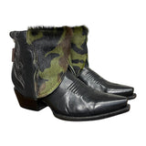 6.5 Black & Camo Hair-on Hide Canty Boots®