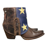 7.5 Dark Brown & American Flag Canty Boots®