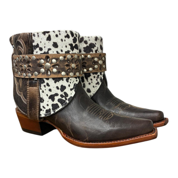 7 Brown & Spotted Hair-on Hide Canty Boots®