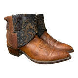 7.5 Brown & Brown Hair-on Hide Canty Boots®