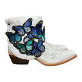 7 Floral Embroidered & Butterfly Patches Canty Boots®