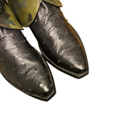 9 Exotic Black & Camo Leather Canty Boots®