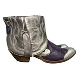 10 Metallic Purple & Silver Canty Boots®