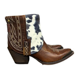 8 Brown & Cowhide Printed Leather Canty Boots®