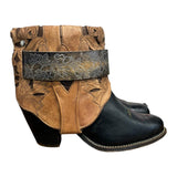 8 Two Toned & Tooled Stacked Heel Canty Boots®