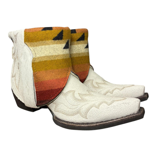 8 Distressed White & Wool Canty Boots®