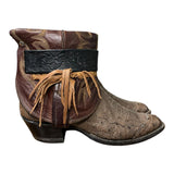 7.5 Exotic Brown & Red Canty Boots®