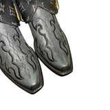 7.5 Embroidered Black & Designer Canty Boots®
