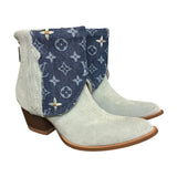 9.5 Baby Blue Rough Out & Designer Denim Canty Boots®