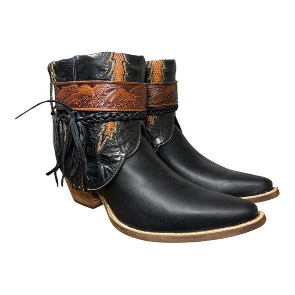 9.5 Black & Exotic Inlay Canty Boots®