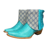 8 Metallic Turquoise & Exotic with Designer Canty Boots®