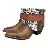8 Brown & Spotted Hair-on Hide Canty Boots®
