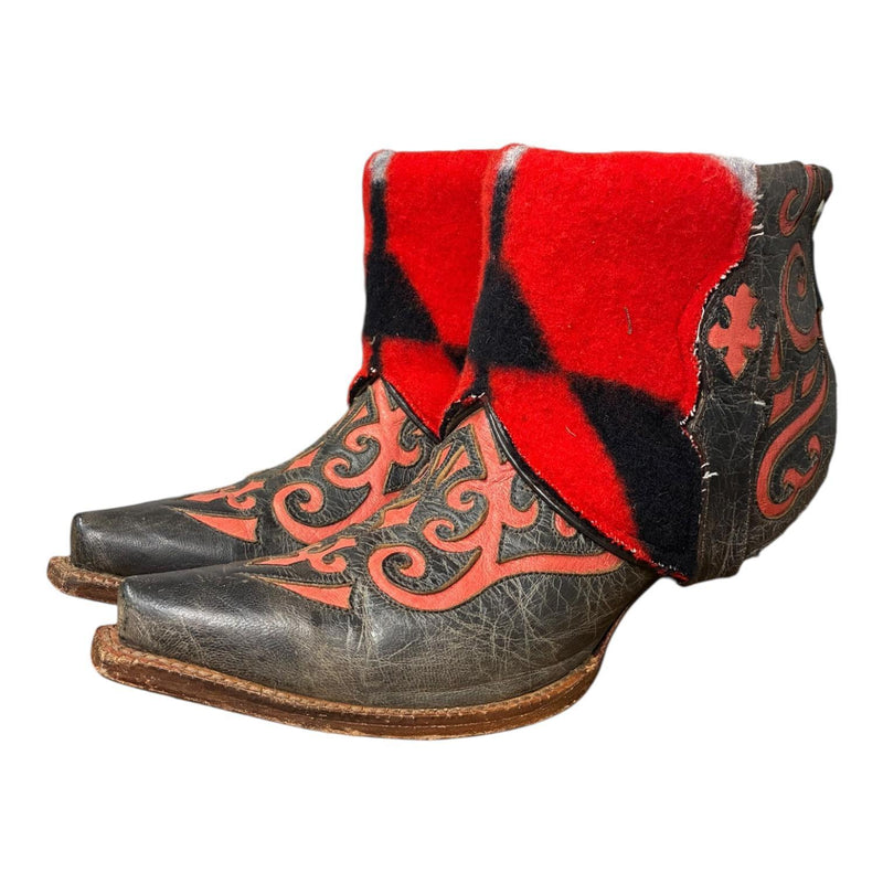 7.5 Two Toned Inlay & Wool Canty Boots®