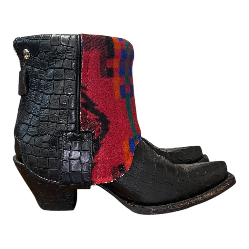 6 Embossed Crocodile & Wool Canty Boots®