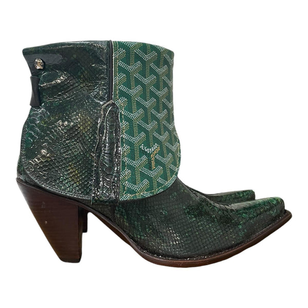 9 Embossed Exotic Green & Designer Canty Boots®