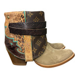 6.5 Two Toned Rough Out & Designer Canty Boots®