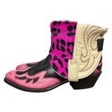 8 Tricolor Tooled & Leopard Hair-on Hide Canty Boots®