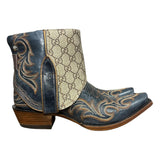 6.5 Embroidered Blue & Designer Canty Boots®