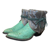 6 Gray & Exotic Teal Canty Boots®
