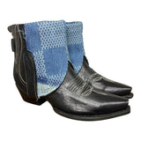 7.5 Black & Designer Denim Canty Boots®