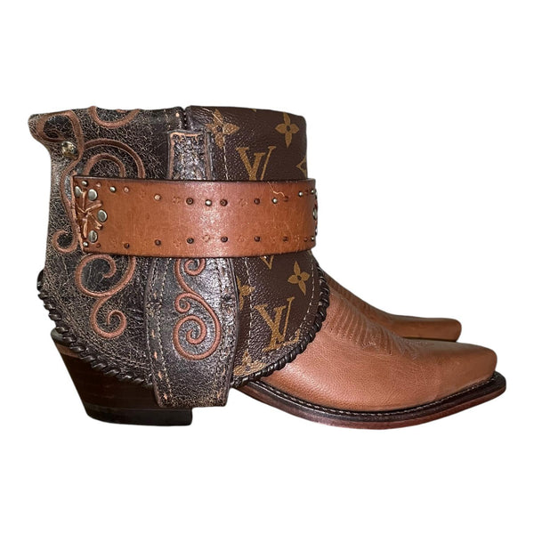 5 Tan & Marbled Brown with Designer Canty Boots®