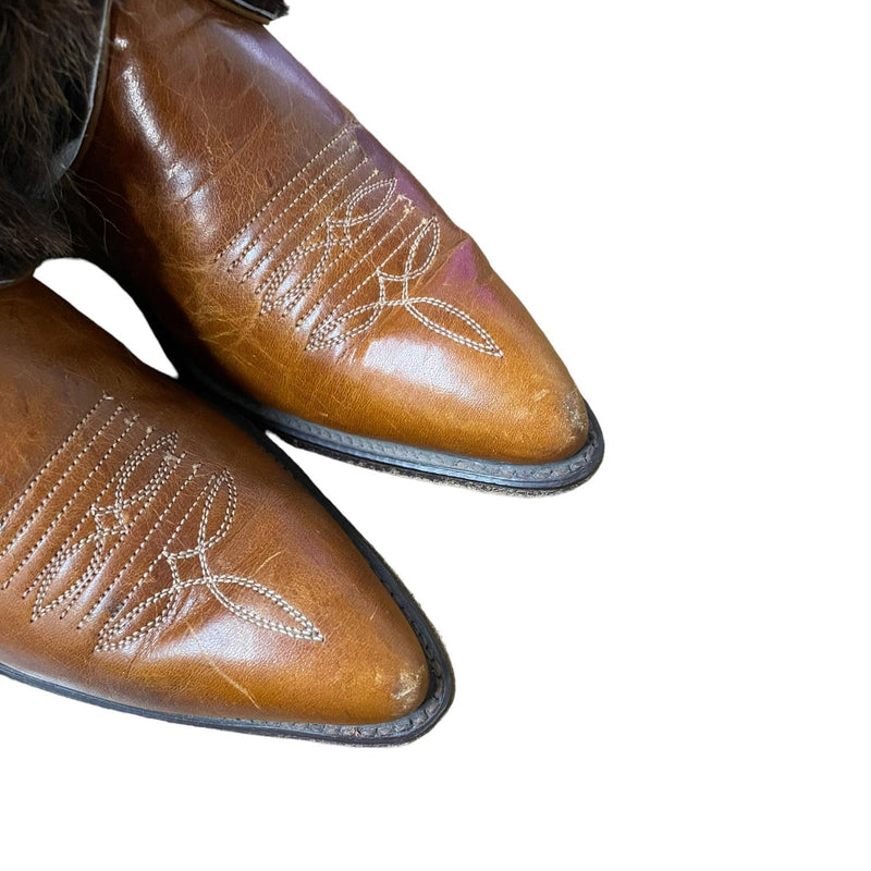 6.5 Cognac & Cowhide Canty Boots®
