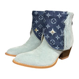 9.5 Baby Blue Rough Out & Designer Denim Canty Boots®