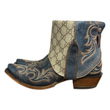 6.5 Embroidered Blue & Designer Canty Boots®